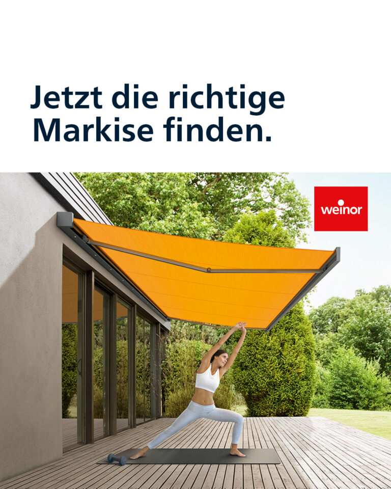 Markisen | Produkte | EM Sonnenschutz - Bei über 170 verschiedenen Tuchdesigns und 200 Gestellfarben finden Sie sicher die richtige Markise für Ihren Geschmack. Außerdem begeistern wir mit Extras wie z.B. stimmungsvoller LED-Beleuchtung und montierbaren Lichtleisten.