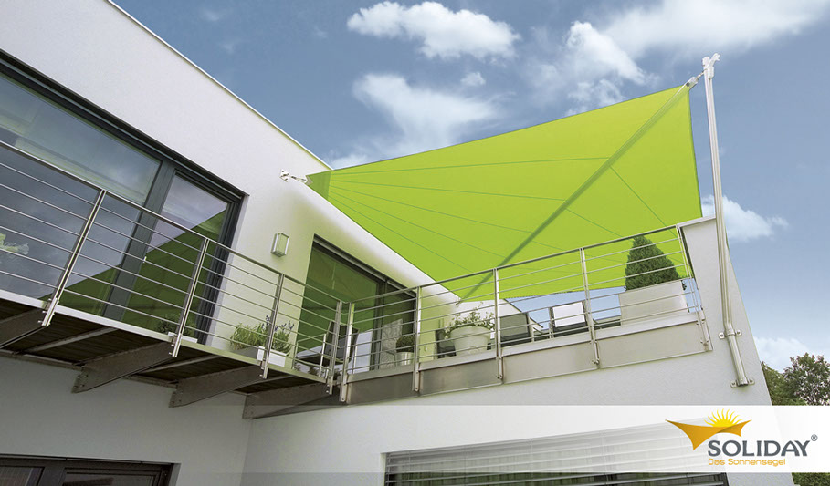 Soliday C | Produkte | EM Sonnenschutz - Das vollautomatische Sonnensegel SOLIDAY-C garantiert Bedienkomfort auf höchster Ebene. Windböen oder Regen können optimal abgefedert werden.